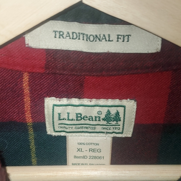 L.l. Bean Flannel Shirt - Picture 2 of 2